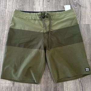 Billabong Men's Green Swim Shorts
